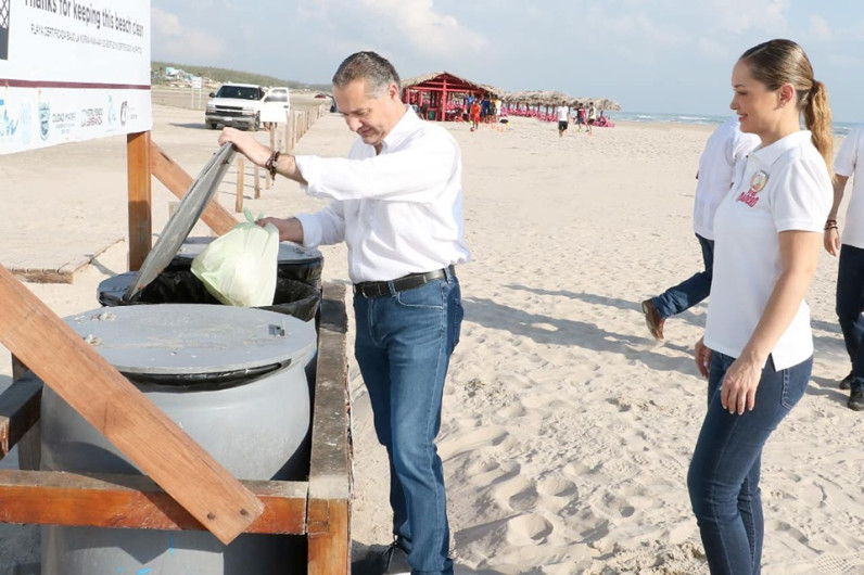 Encabezan jornada de limpieza en Madero