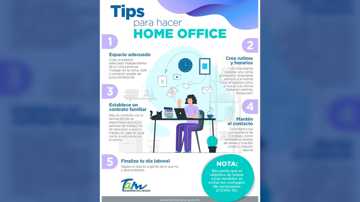 ¿Home Office? Estos tips te ayudarán