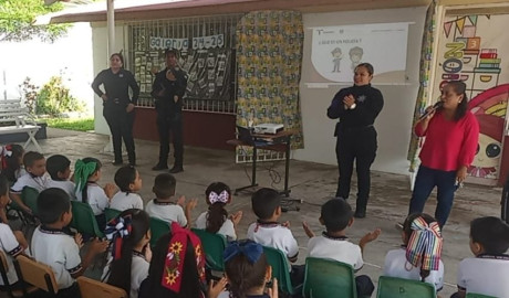 Previene Guardia Estatal de Género violencia en planteles de educación básica de Tampico