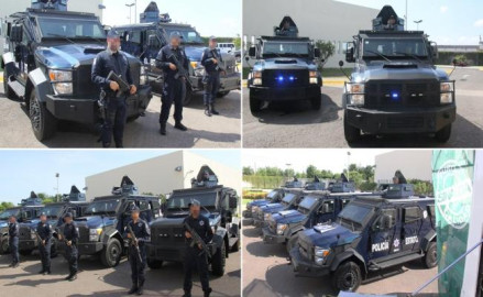 Adquiere Policía Estatal de Sinaloa ocho vehículos blindados