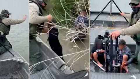 Rescata Patrulla Fronteriza a dos niños migrantes en el Río Bravo