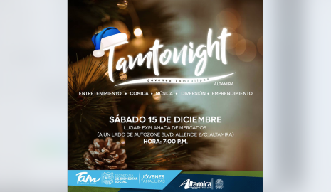 Jóvenes Tamaulipas llevará Tam tonight a Altamira