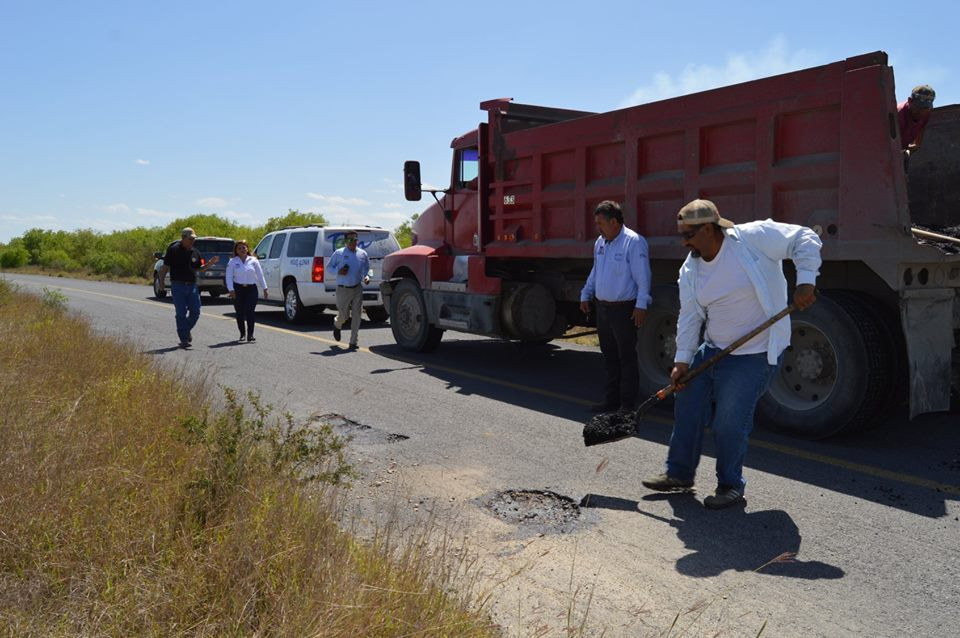 Supervisa Alcaldesa mantenimiento de la carretera interestatal