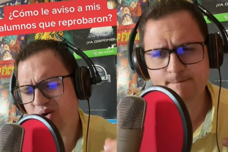 Con cumbia, maestro mexicano revela a sus alumnos que reprobaron