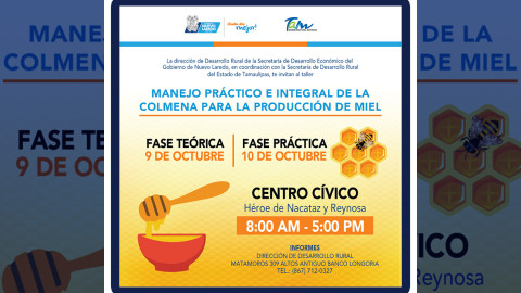 invitan a taller de Manejo Práctico e Integral de la Colmena para la Producción de Miel