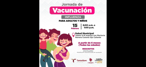 Tendrá Gobierno Municipal jornada de vacunación contra la influenza