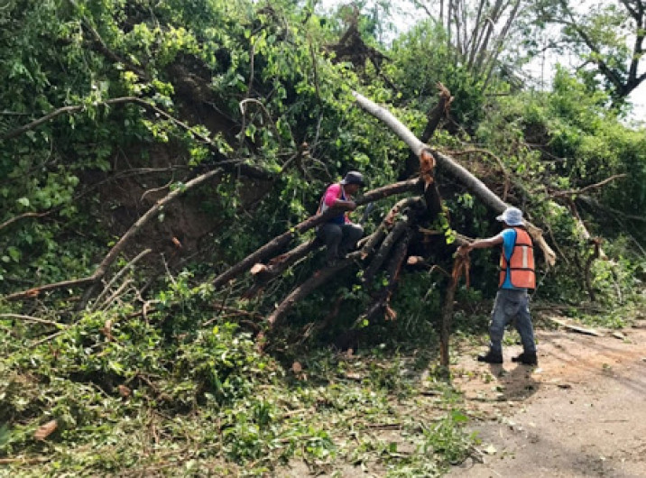 Restablecen comunicación en ocho poblados incomunicados por Max