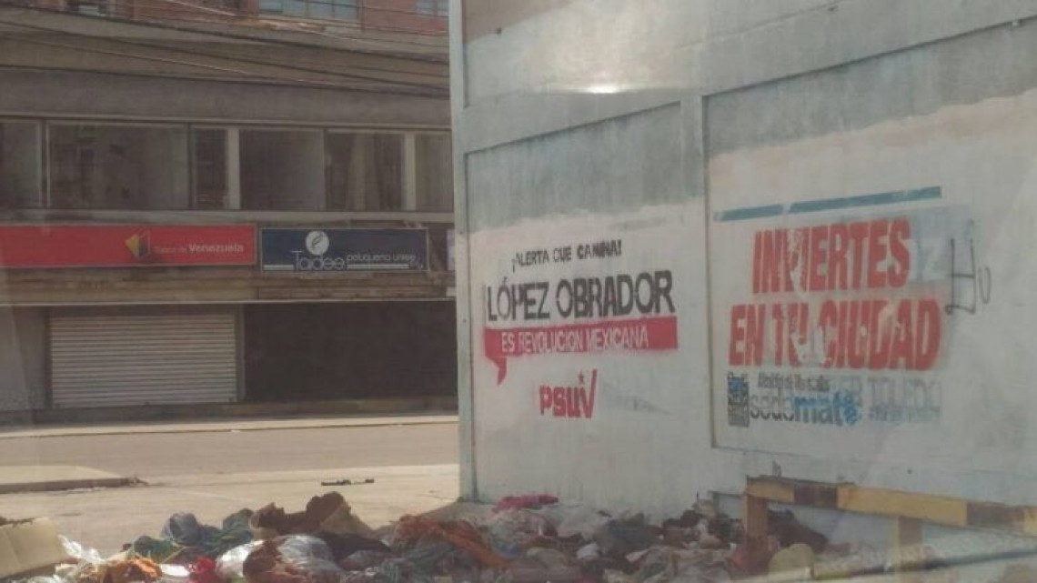 Se deslinda PSUV de pintas en apoyo a AMLO