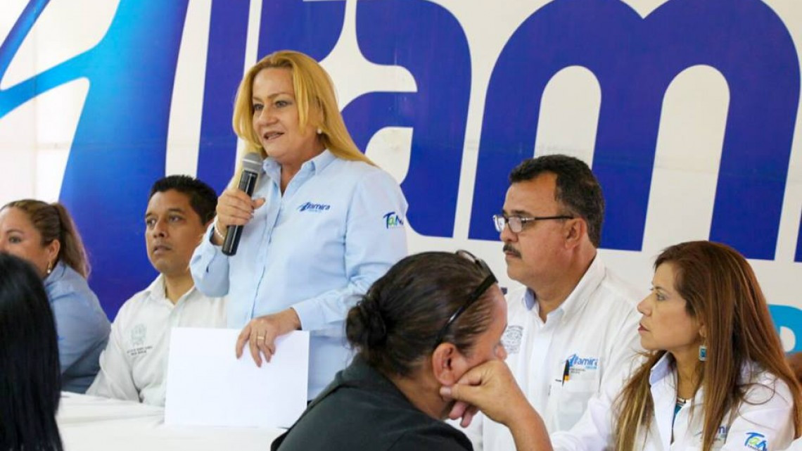 Sostiene reunión alcaldesa con comisariados de la Asociación Ganadera de Altamira