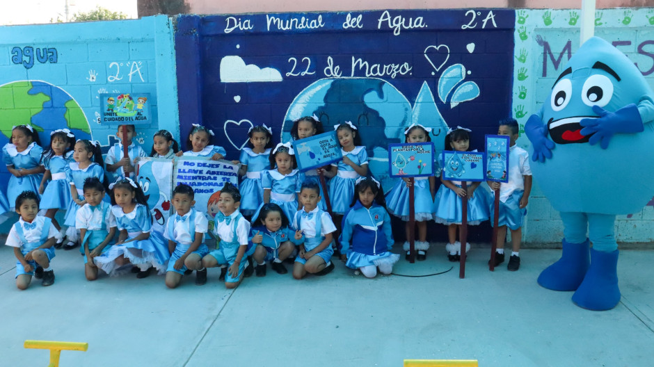 Fomentan COMAPA y Jardín de Niños Elizabeth Galván de Lozano el cuidado del agua