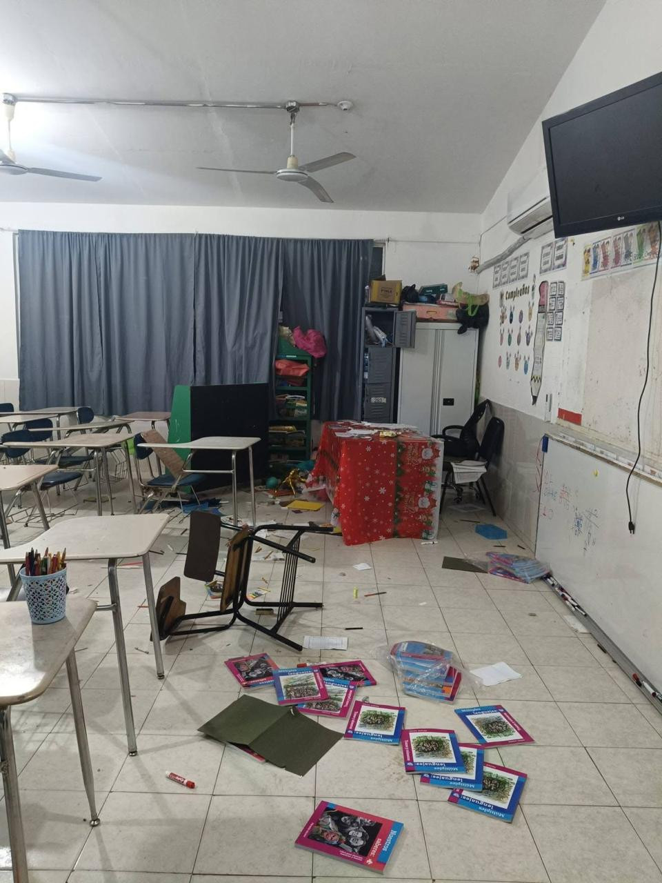 Vandalizan la escuela primaria durante el receso invernal