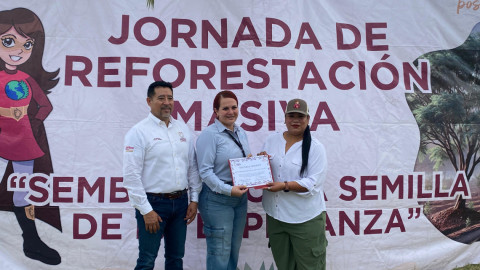 Cierran ciclo de reforestación 