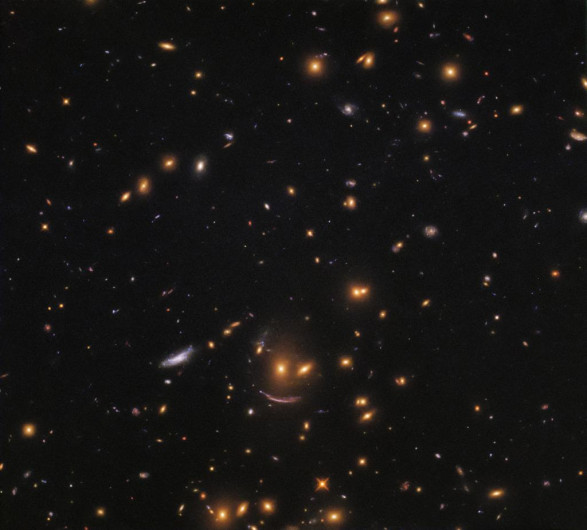 ¡Una cara sonriente en el espacio!