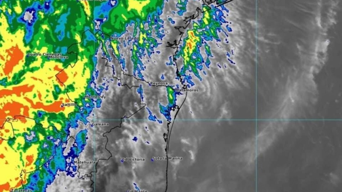 Se registran fuertes lluvias en Nuevo Laredo por Huracán Pamela 