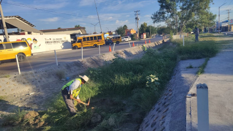Atiende Gobierno de Carlos Peña Ortiz desazolve de drenes ante temporada de huracanes