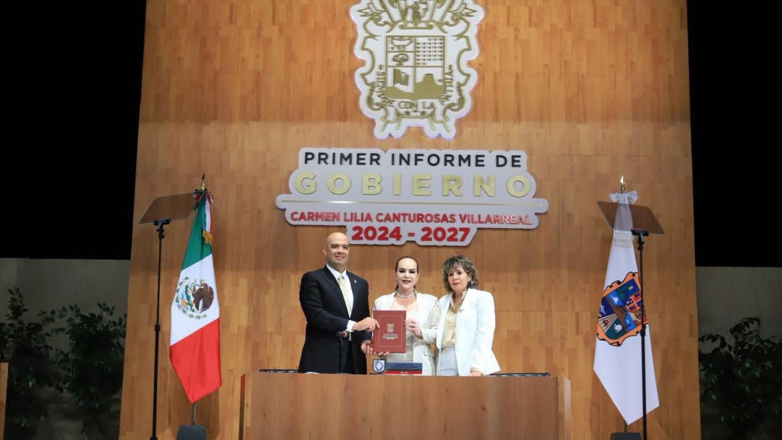 “Juntos lo hacemos posible”: presenta Carmen Lilia Canturosas primer informe de resultados del segundo periodo