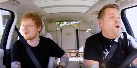 Ed Sheeran, el nuevo invitado del Carpool Karaoke