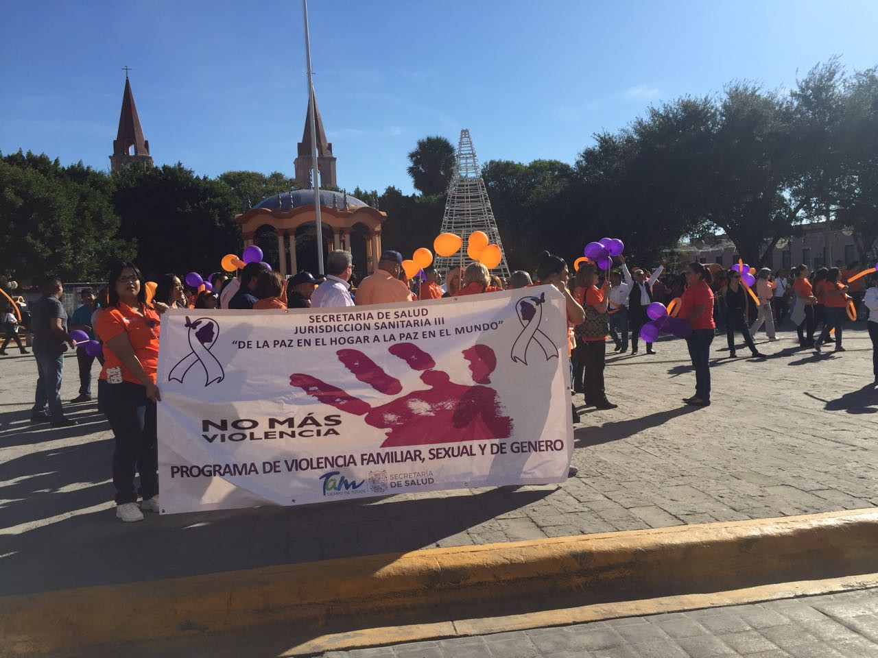 Marchan en Matamoros para frenar la violencia femenina