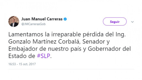 Fallece Gonzalo Martínez Corbalá 