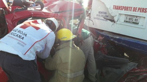 Se registra fuerte choque en la zona industrial de Altamira