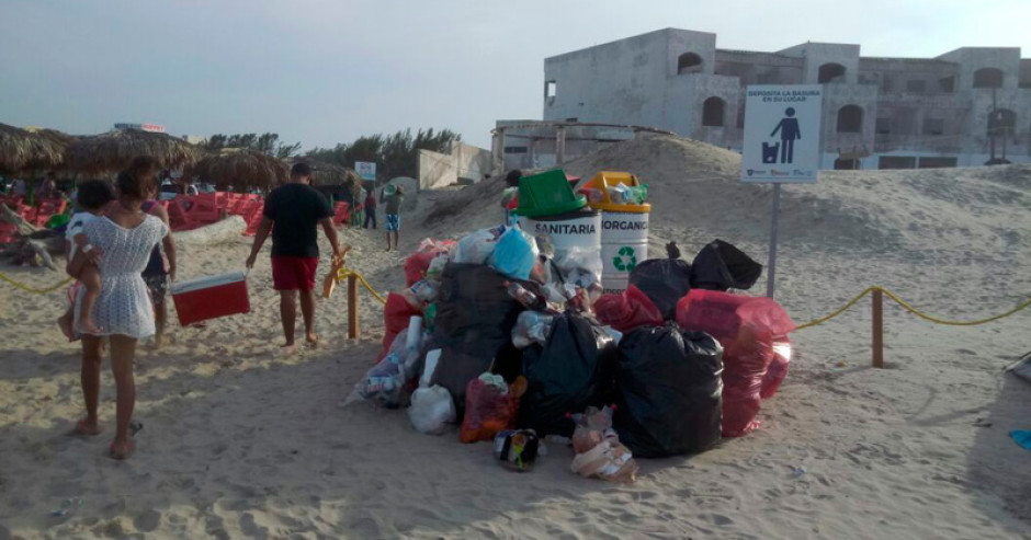 Ensucian más de 109 mil vacacionistas Playa Miramar