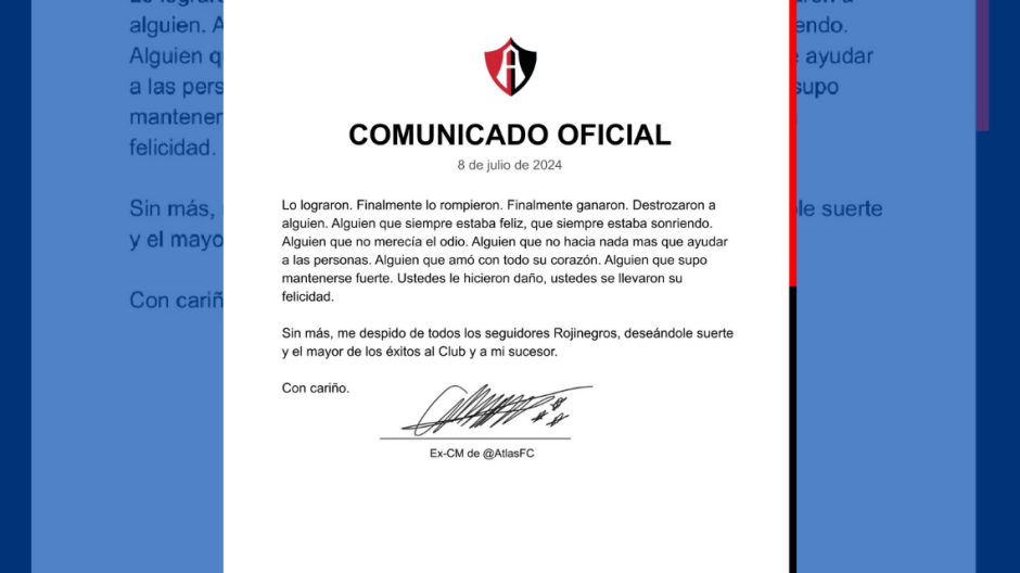 Se despide Community Manager de Atlas FC con mensaje viral en redes