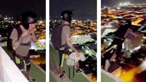 Muere paracaidista al arrojarse de un edificio en Tailandia