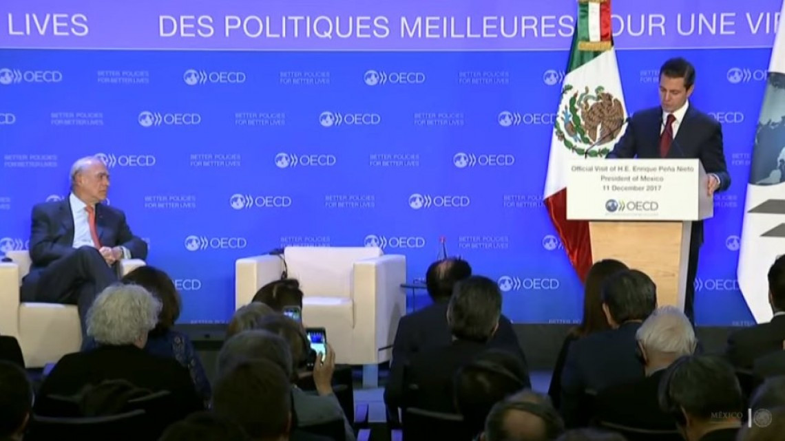 EPN preside conferencia en la OCDE
