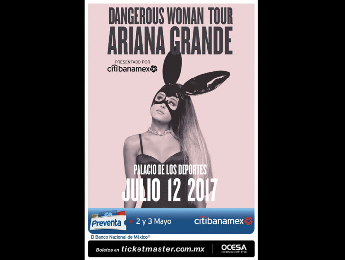Ariana Grande anuncia fecha en el Palacio de los Deportes