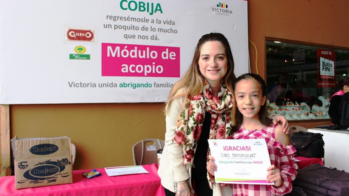 Realizan campaña "Abrigando Familias con Amor"