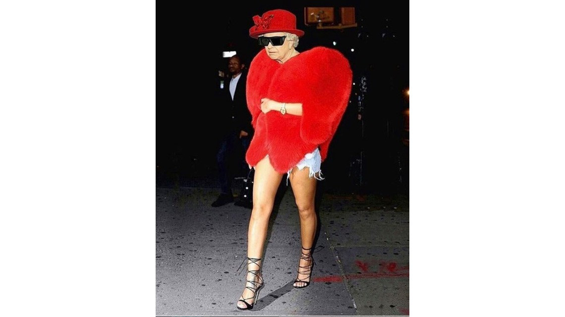 Rihanna ridiculiza a la reina de Inglaterra