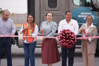 Fortalece alcaldesa Carmen Lilia Canturosas competitividad de Nuevo Laredo con entrega de obra en el CECATI 193