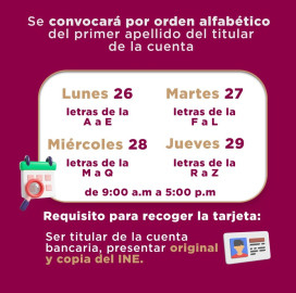 Entregarán gobierno municipal tarjetas bancarias de beca UNE; Conoce fechas y horarios.