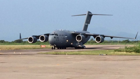 C17 llega en Oaxaca en apoyo a damnificados