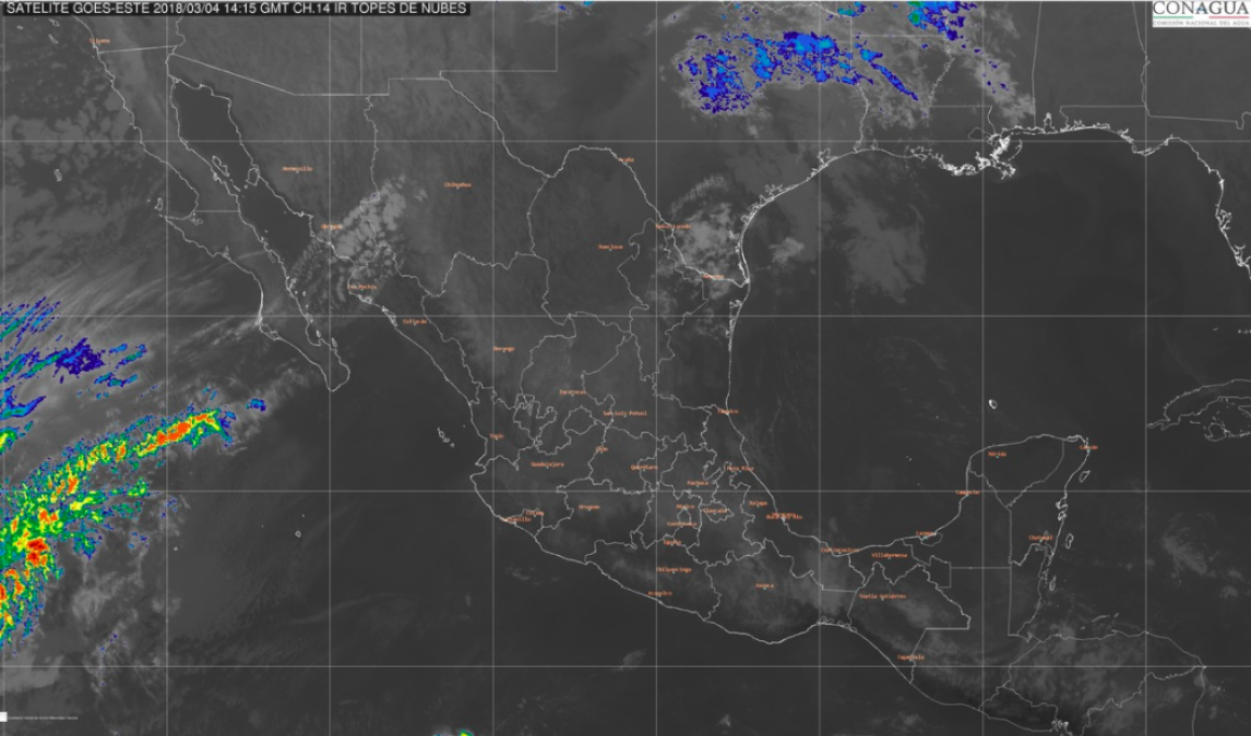 Frente frío 35 se extenderá sobre el noroeste del país
