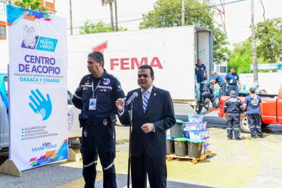 Nuevo Laredo enviará ayuda a Oaxaca y Chiapas 