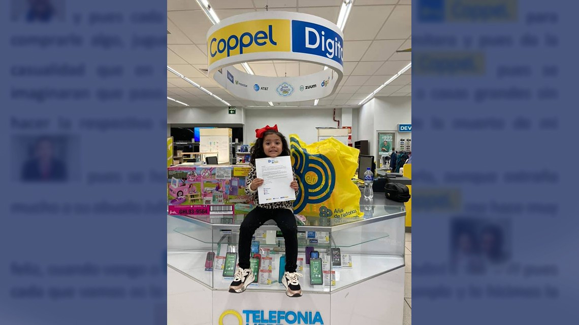 Niña de Ciudad Juárez pide fiesta con temática de Coppel