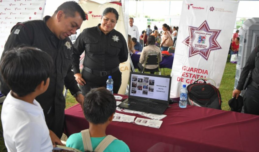 Participa SSPT en Brigada “Transformando Familias” en Miguel Alemán