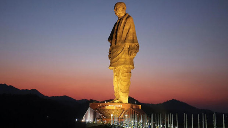 Así se ve la estatua más grande del mundo, ¡desde el espacio!