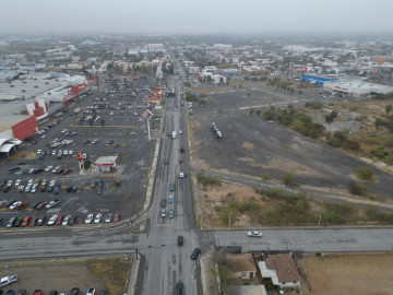 Entrega alcaldesa Carmen Lilia Canturosas colector 15 de septiembre;  Importante obra para el rescate del Río Bravo