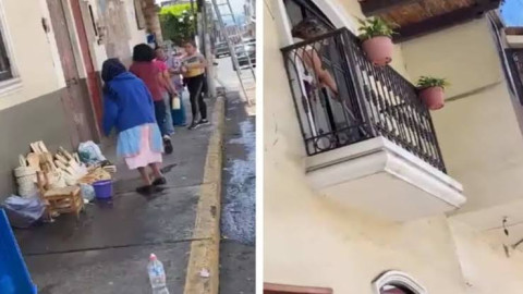 ¡Indignante! Mujer moja a abuelita por vender artesanias afuera de su casa