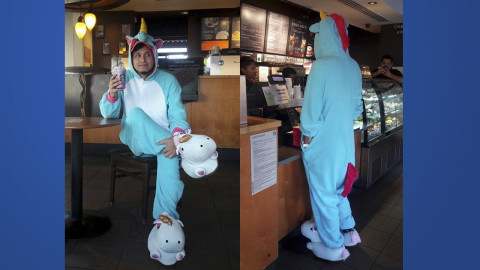 Se hace viral en redes sociales por comprar un Unicorn Frappuccino