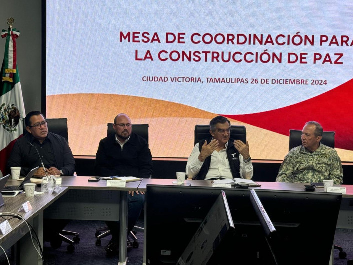 Homicidios dolosos a la baja en Tamaulipas: AVA en reunión de la Mesa de Seguridad
