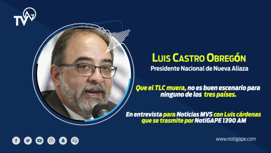 Que el TLC muera, no es un buen escenario para ninguno de los tres países: Luis Castro
