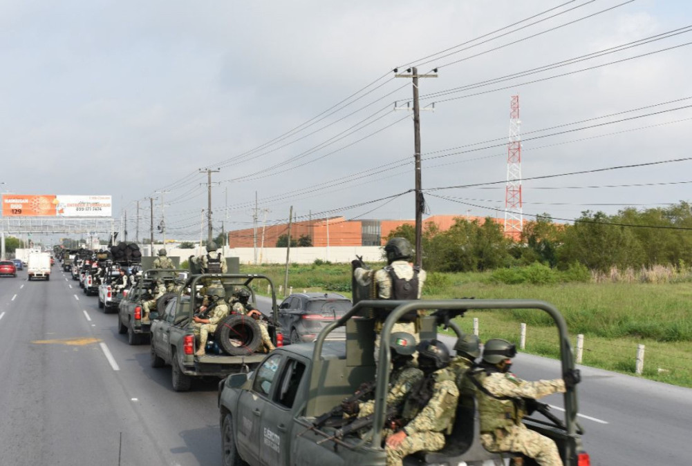 Despliegan 300 elementos del Ejército Mexicano para reforzar frontera