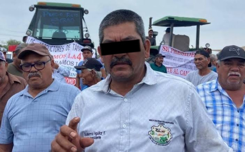 Por bloquear carreteras y puentes en Tamaulipas detienen a líder sorguero; será presentado ante juez de Control