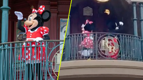 Minnie Mouse enseña de más en Disney París