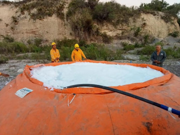 Continúa combate de incendios forestales