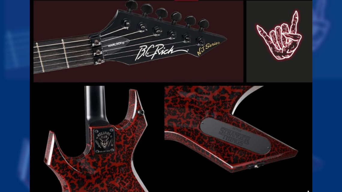 BC Rich y Netflix lanzan guitarra especial muy al estilo de Eddie Munson