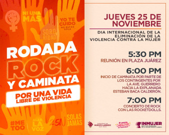 16 días de activismo por la eliminación de la violencia contra la mujer